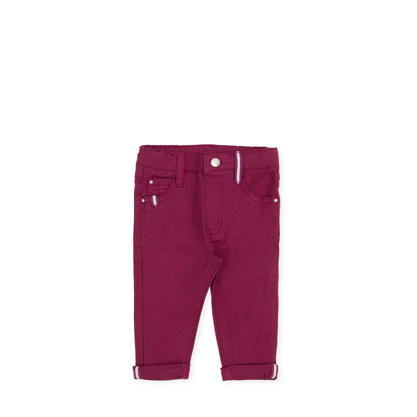 Boys Garnet Red Pants Tutto Piccolo