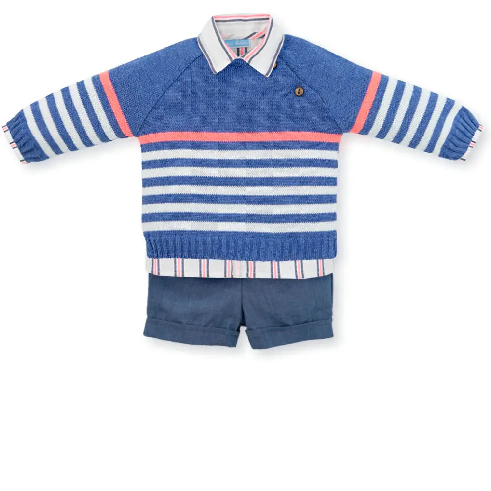 Boys Sweater, Shirt and Shorts Set Mac Ilusión