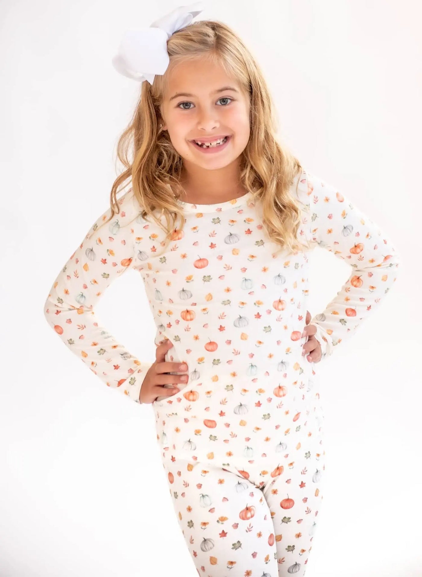Charlie's Project Kids - Vintage Pumpkin - Bamboo Long Sleeve Lounge Set Charlie's Project Kids