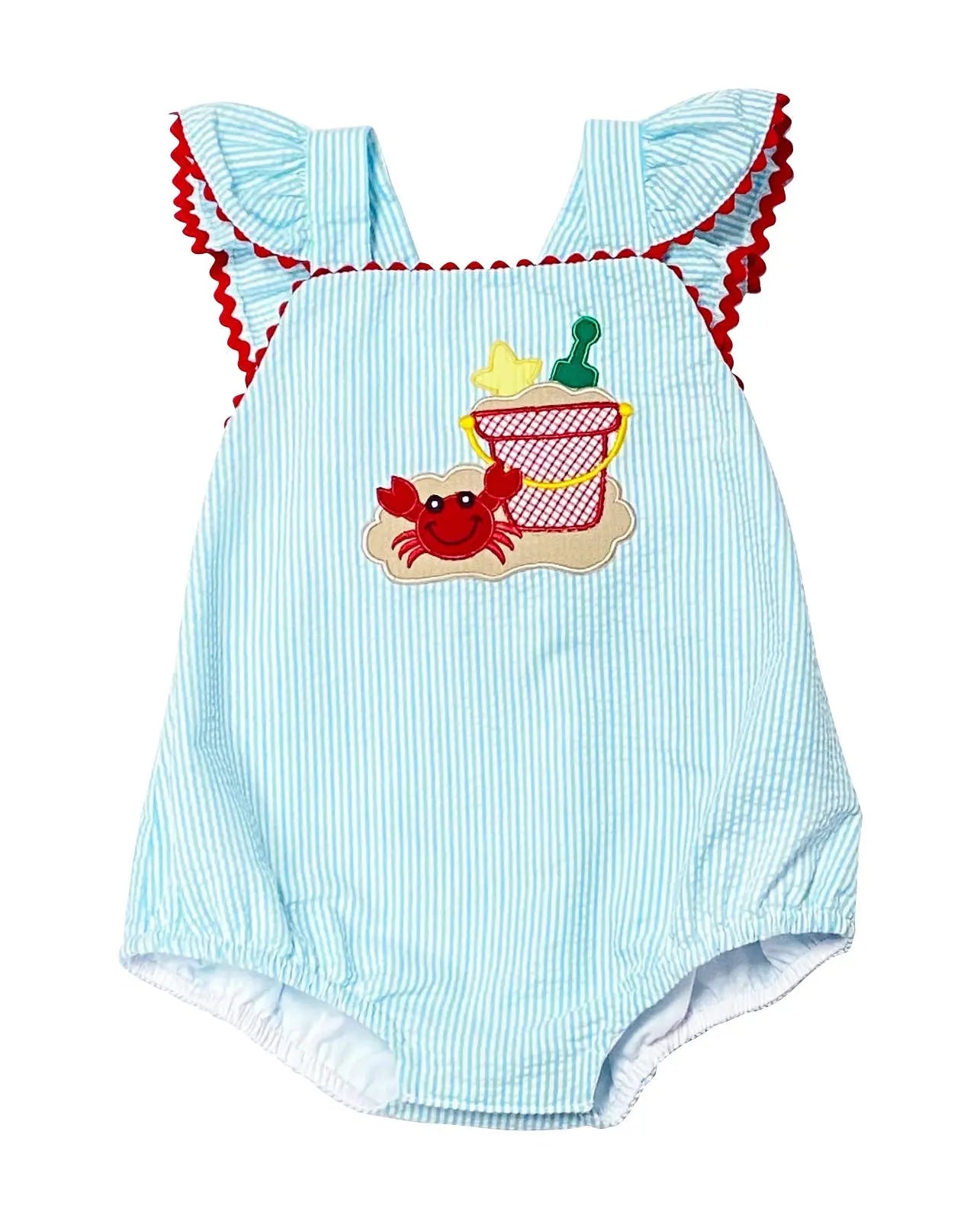 Crab Baby Girl Romper - Marco and Lizzy