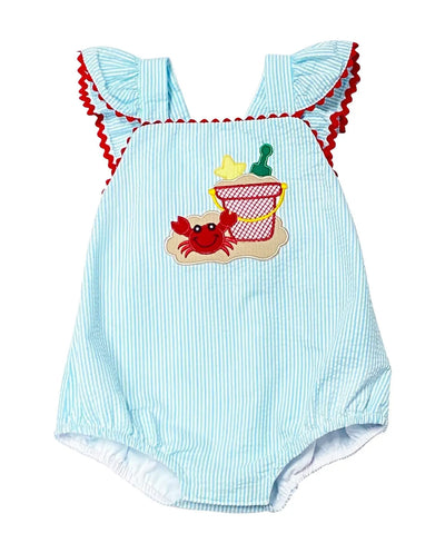 Crab Baby Girl Romper - Marco and Lizzy