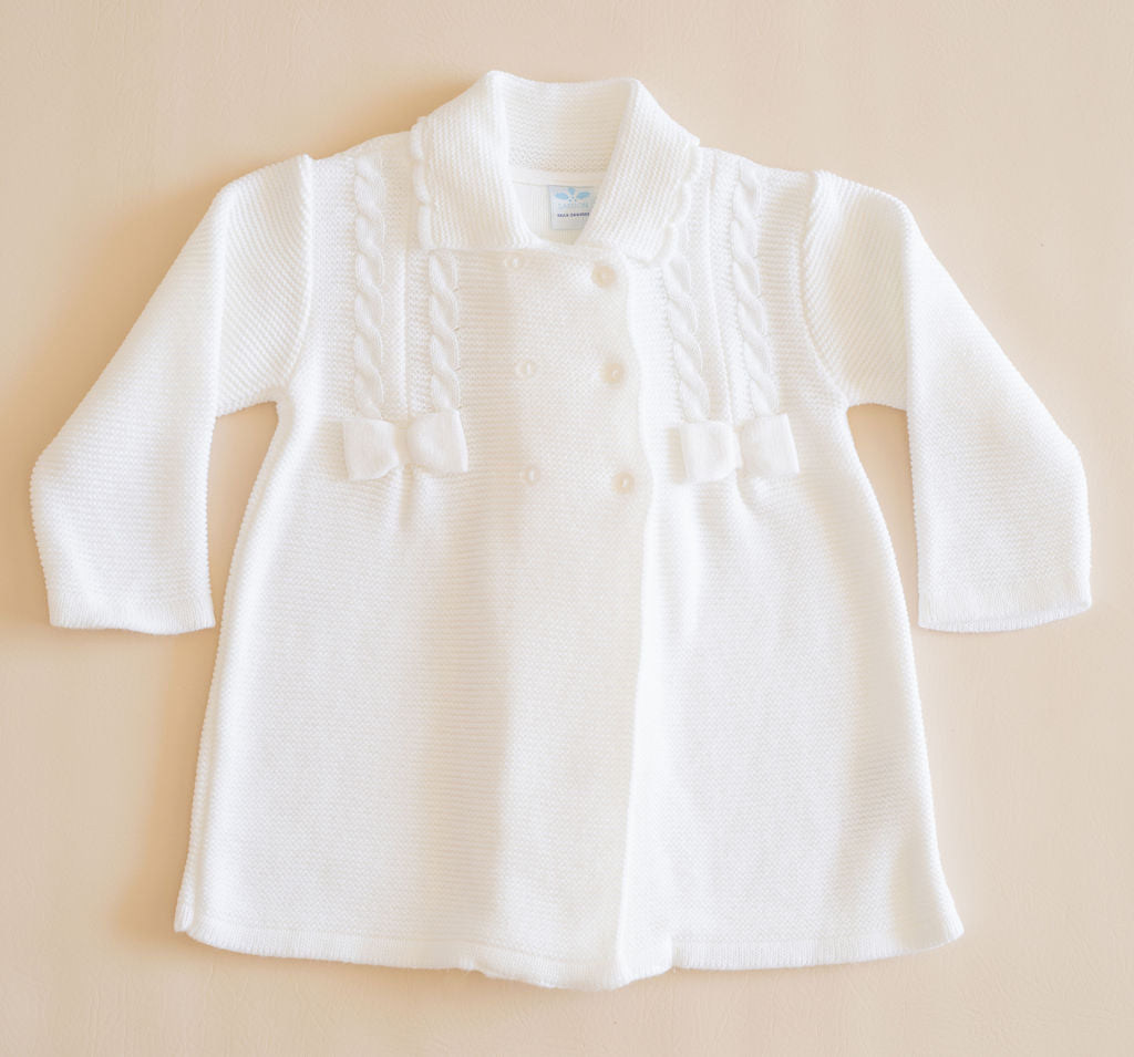 Virginia White Toddler Coat