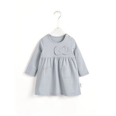 Dress With Bow - Gray Aimama