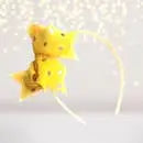 Gold Polka dot bow headband - Many colors! Chicky Chicky Bling Bling