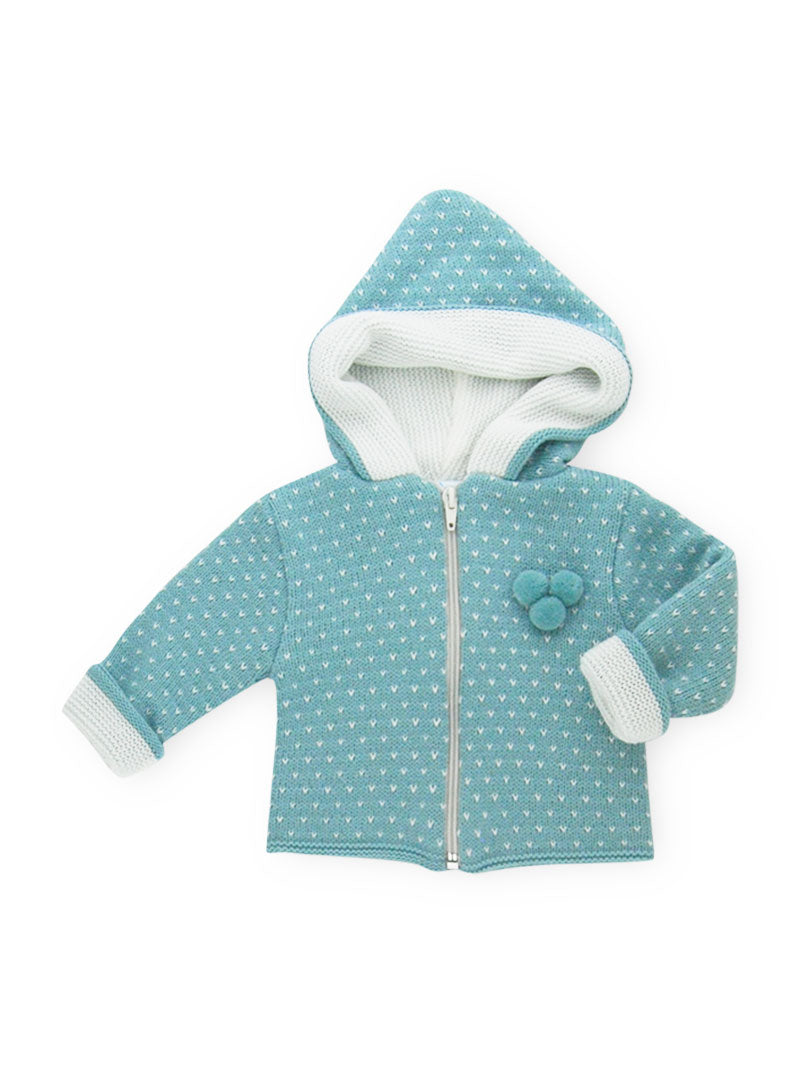 Baby and toddler jacket with hoodie