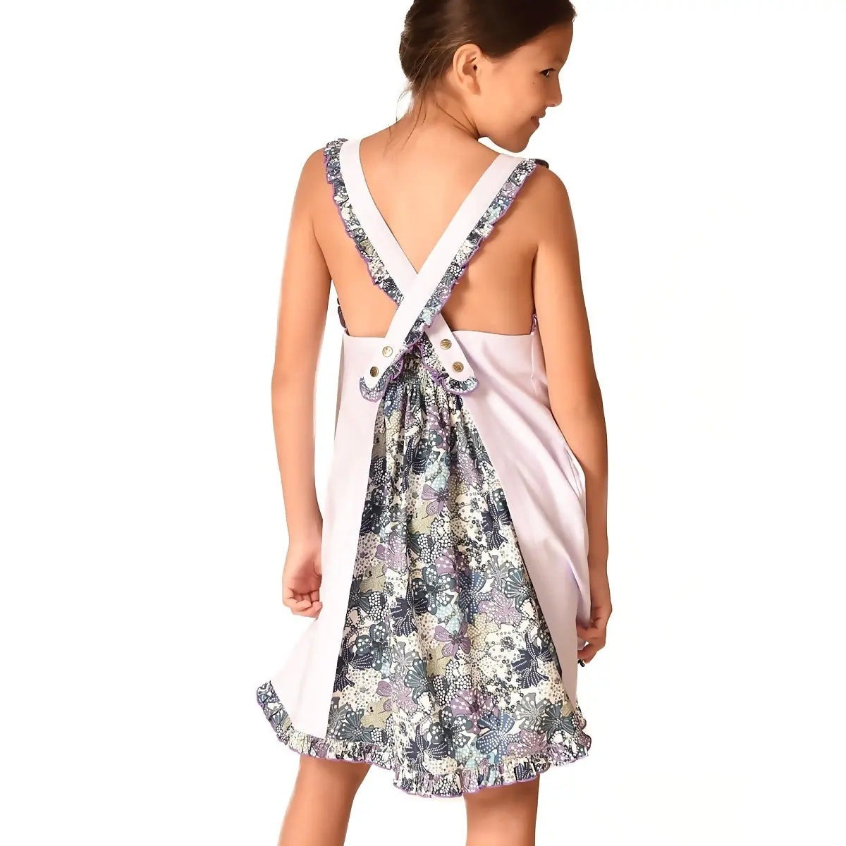 Lilac sleeveless Spring-Summer dress La Faute A Voltaire
