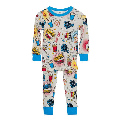 Movie Night Pajamas Pink Elephant Organics