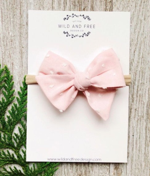 Petite Pinwheel Bow Headband Wild And Free Design Co.