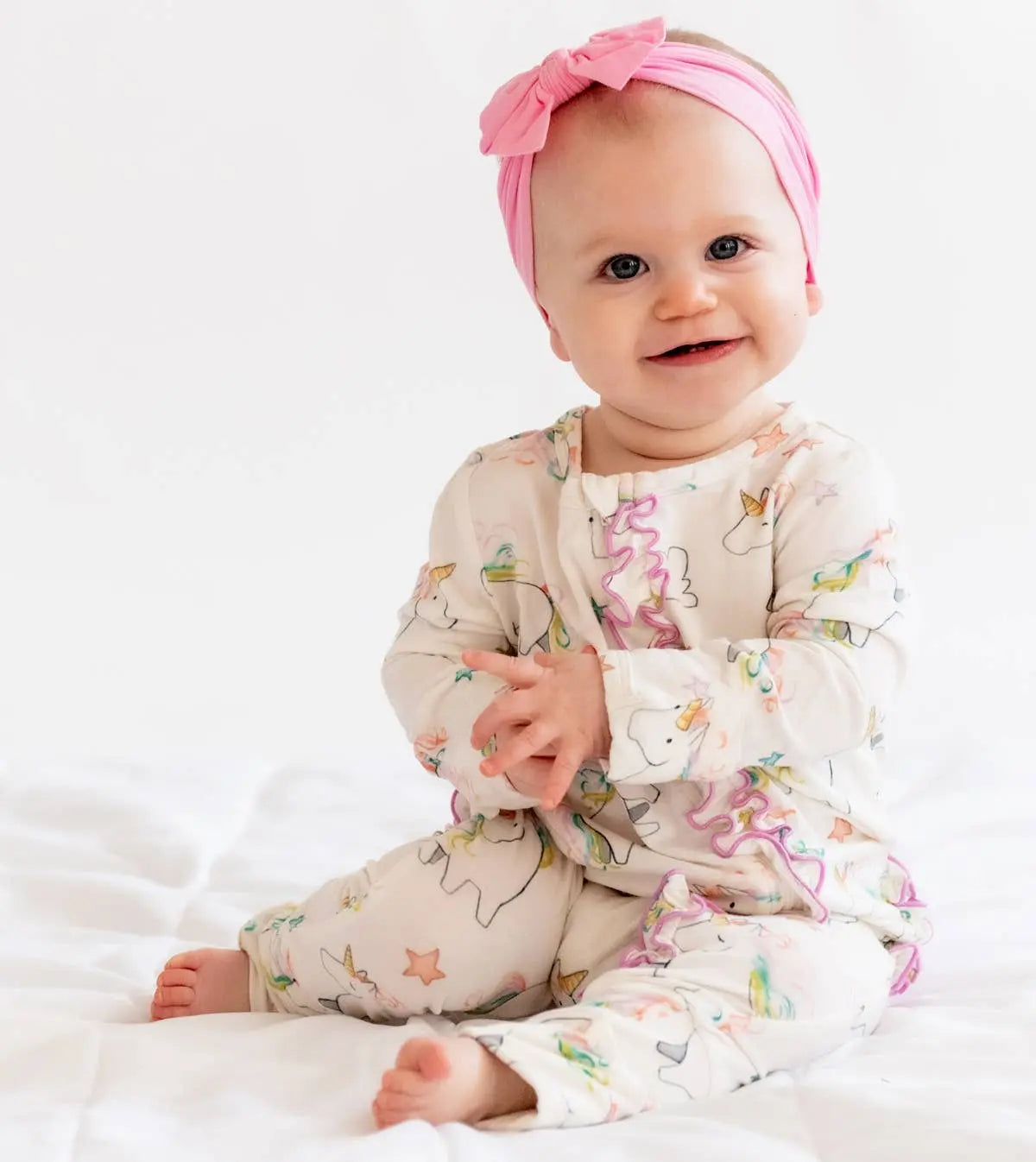 Rainbow Unicorn Zippered Pajamas 