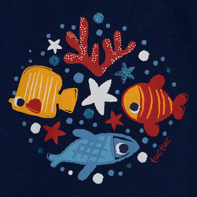 Red Submarine - Two Shirts and Leggings Set Tuc Tuc