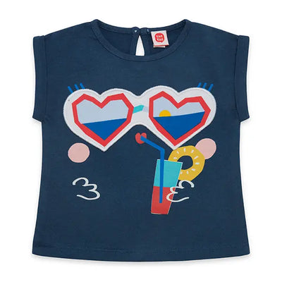 Red Submarine Girl Shirt and Shorts Set Tuc Tuc