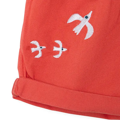 Red Submarine Girl Shorts Tuc Tuc