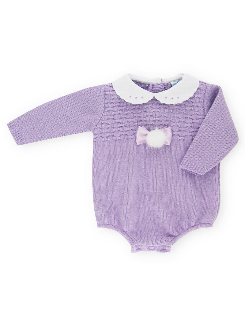 Tamara Purple Knitted Onesie