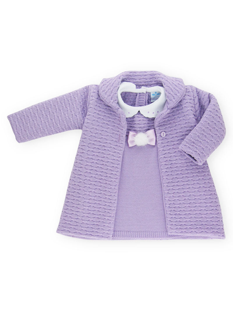 Tamara Purple Dress and Coat Set