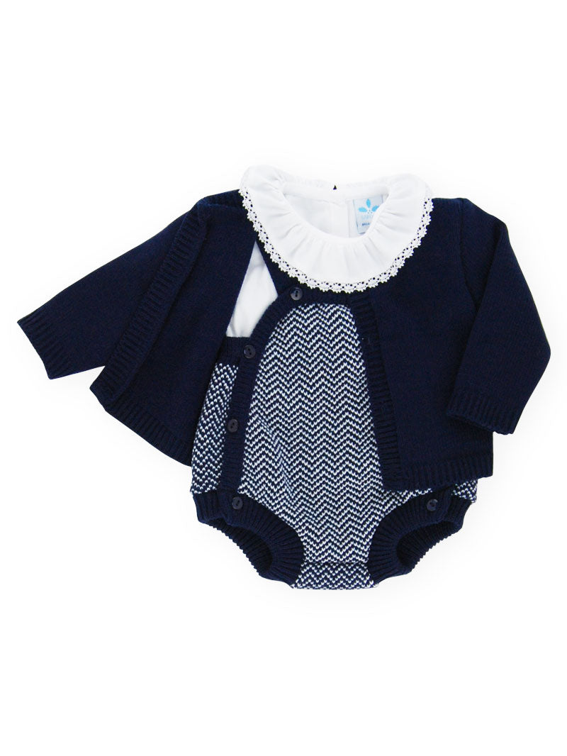 Yakar Blue Onesie with Cardigan