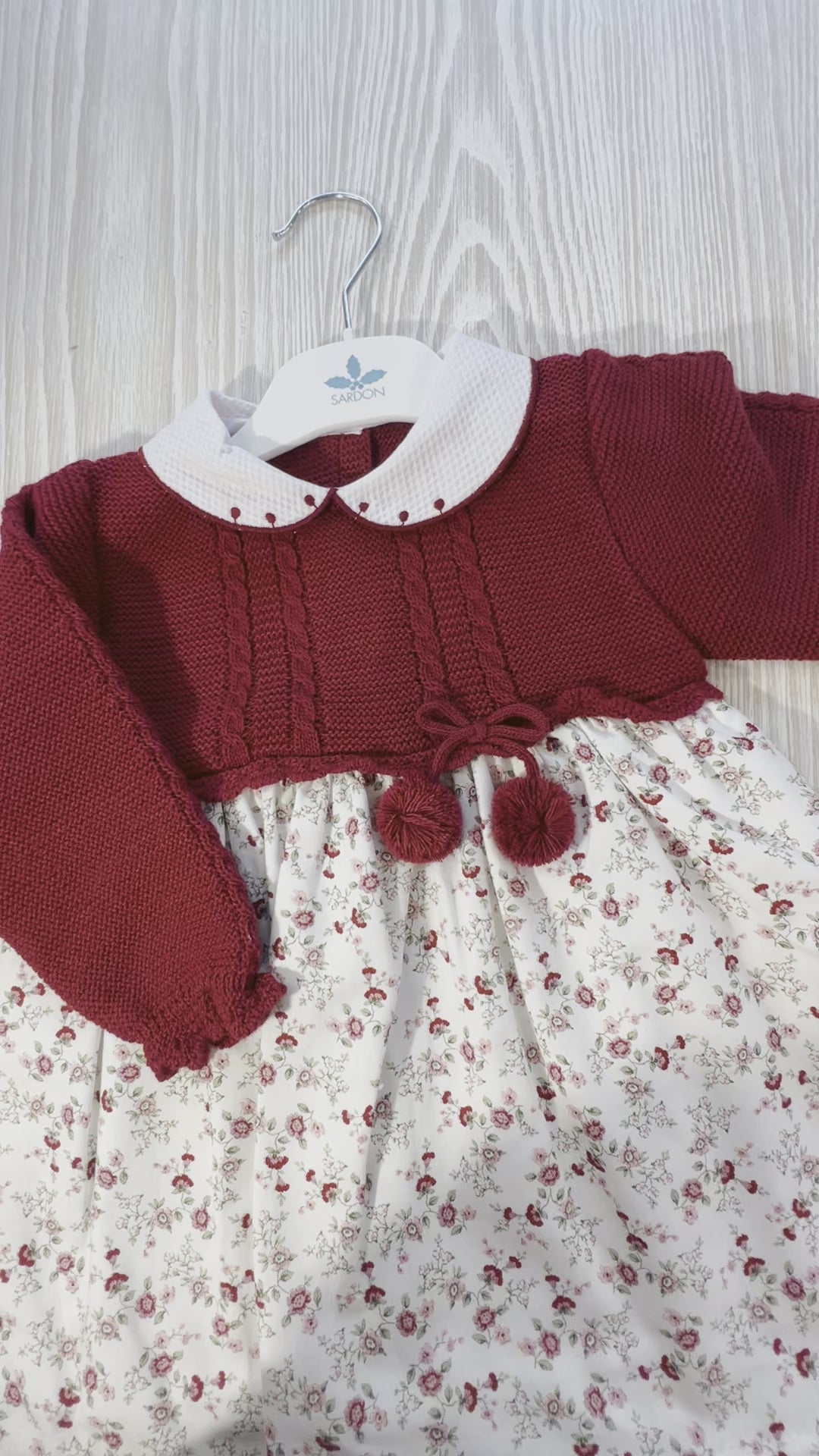 Ines Burgundy Dress